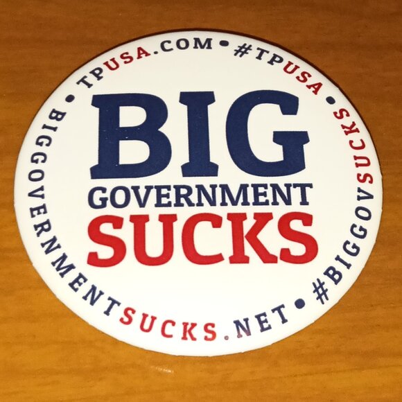 Charlie Kirk TPUSA I LOVE CAPITALISM BIG GOVT SUCKS Pin Set Buttons Rare RIP - Picture 1 of 3